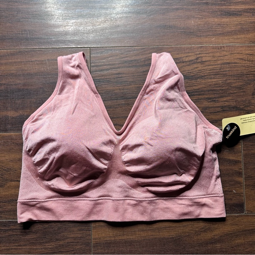 Pink Seamless Racerback Bra - Picture 2 of 5